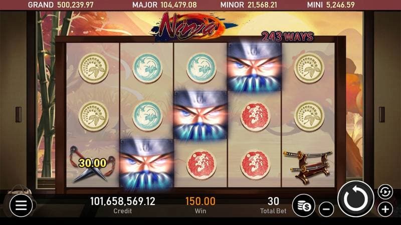 Way of Ninja slot game: 4.096 cách thắng, x10000 vốn cược 3 Tấn công của Ninja
